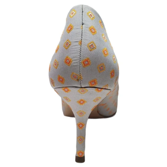 CHARLES by Charles David Women's Addie Pumps Grey Multi Diamond Print 8 M - Picture 4 of 6